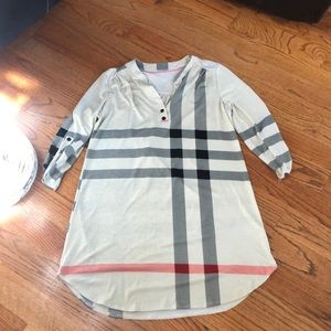 Burberry Styled Tunic Size Medium